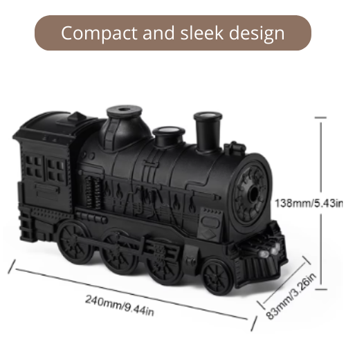 Retro Train Humidifier with Light and Remote control